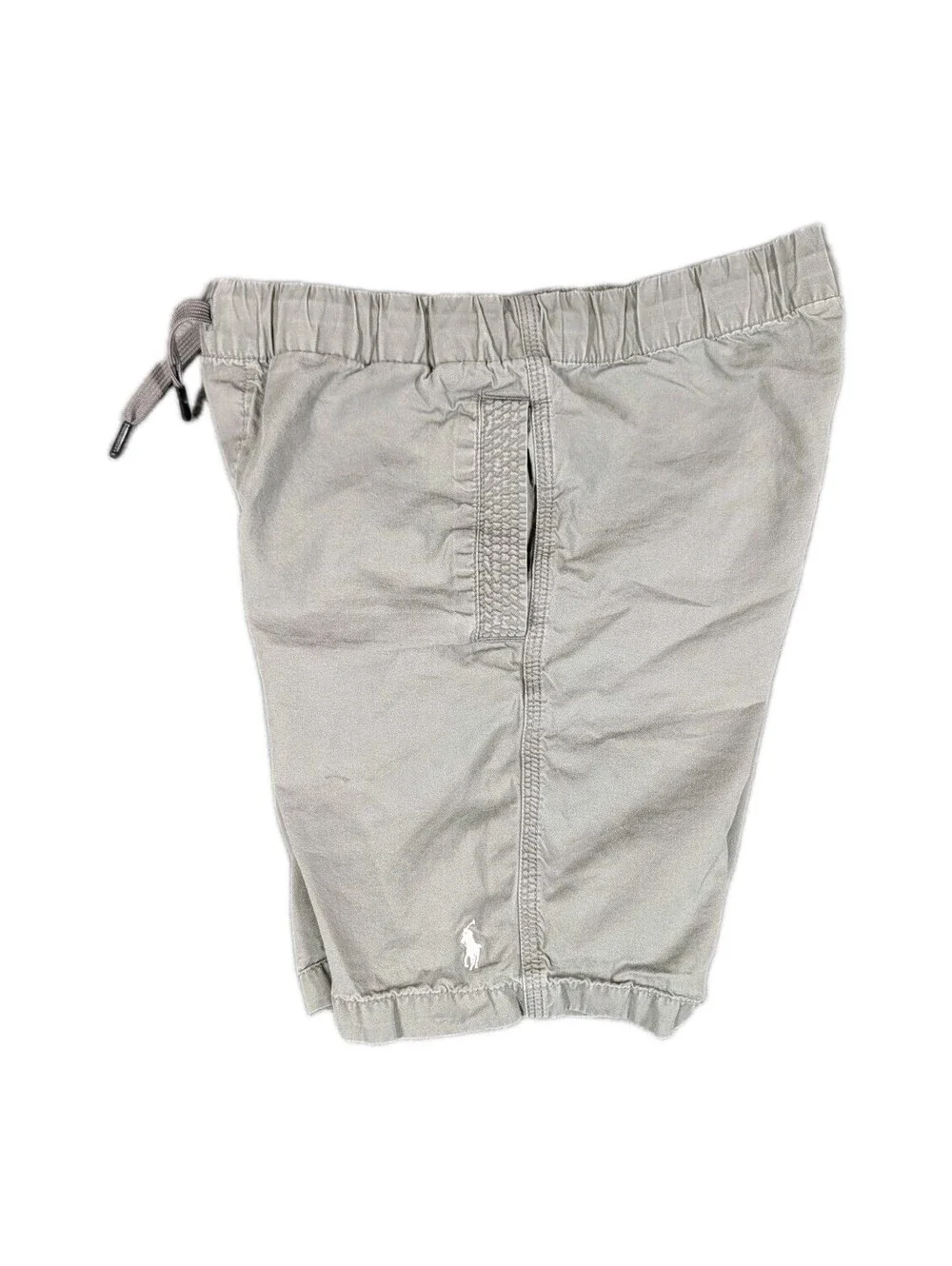 Polo Ralph Lauren Boys M 10 12 Gray Pony Pull On Shorts Cotton Casual Preppy